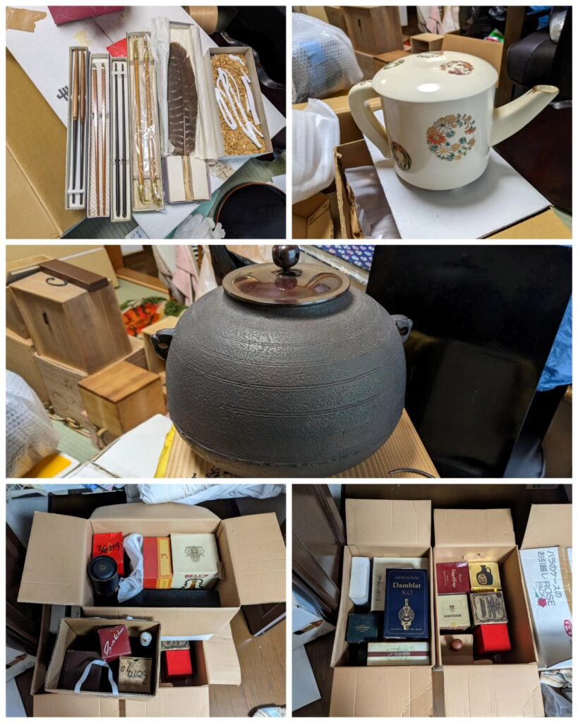 倉敷市福島／ダイニングテーブル・酒・煎茶道具お譲りいただきました